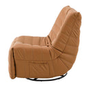 Talmon Recliner w/Swivel, Orange Faux Leather Acme