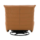 Talmon Recliner w/Swivel, Orange Faux Leather Acme