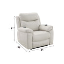 Chriki Power Recliner w/Lift & Heating & Massage, Beige Fabric Acme