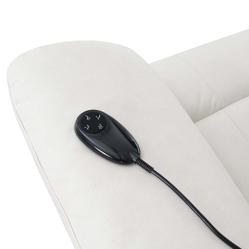 Chriki Power Recliner w/Lift & Heating & Massage, Beige Fabric Acme