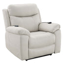 Chriki Power Recliner w/Lift & Heating & Massage, Beige Fabric Acme