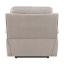 Chriki Power Recliner w/Lift & Heating & Massage, Beige Chenille & Black Acme