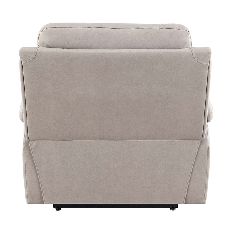 Chriki Power Recliner w/Lift & Heating & Massage, Beige Chenille & Black Acme