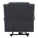 Domana Power Recliner w/Lift & Heating & Massage, Dark Blue Fabric Acme
