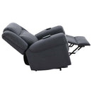 Domana Power Recliner w/Lift & Heating & Massage, Dark Blue Fabric Acme