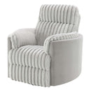 Emee Glider Recliner w/Swivel, Gray Corduroy Acme