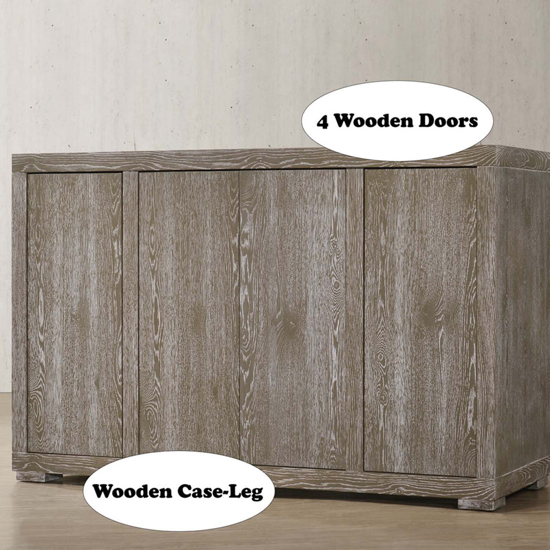 Gabrian 59" Server, Reclaimed Gray Finish Acme