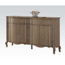 Chelmsford 64" Server, Antique Taupe Finish Acme