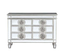 Varian 49" Server, Mirrored & Antique Platinum Finish Acme