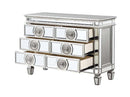 Varian 49" Server, Mirrored & Antique Platinum Finish Acme