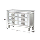 Varian 49" Server, Mirrored & Antique Platinum Finish Acme