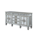 Varian 68" Server, Mirrored & Antique Platinum Finish Acme