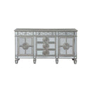 Varian 68" Server, Mirrored & Antique Platinum Finish Acme