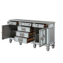 Varian 68" Server, Mirrored & Antique Platinum Finish Acme