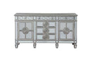 Varian 68" Server, Mirrored & Antique Platinum Finish Acme