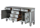 Varian 68" Server, Mirrored & Antique Platinum Finish Acme