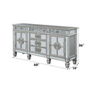 Varian 68" Server, Mirrored & Antique Platinum Finish Acme