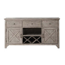 Rocky 66" Server, Gray Oak Finish Acme