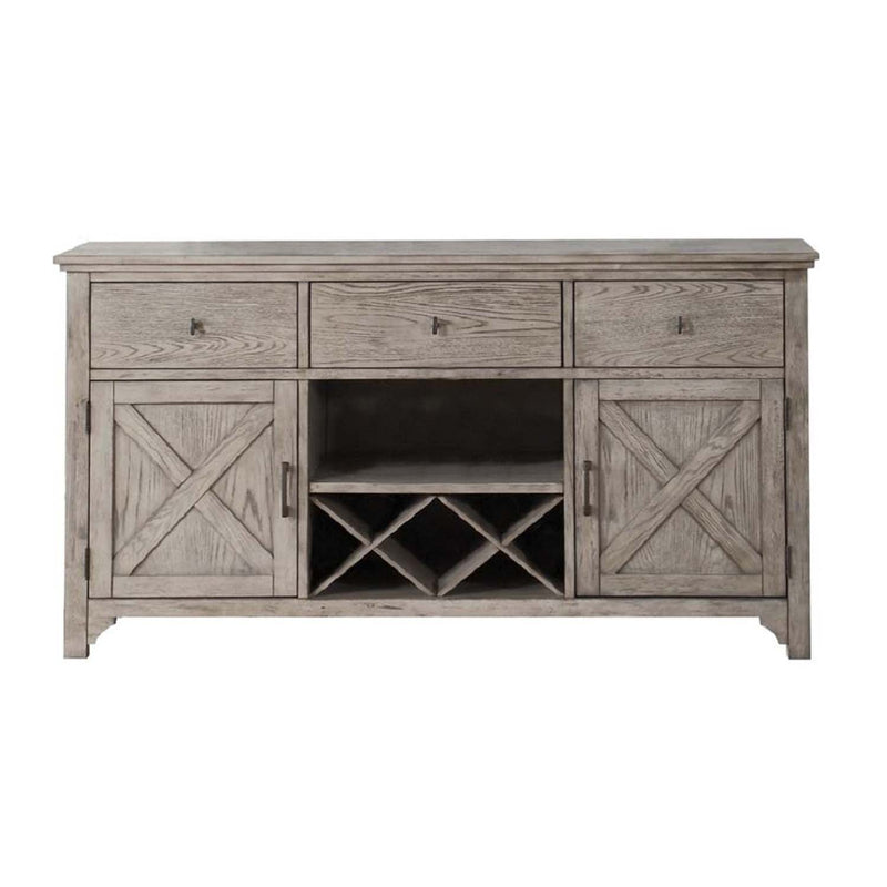 Rocky 66" Server, Gray Oak Finish Acme