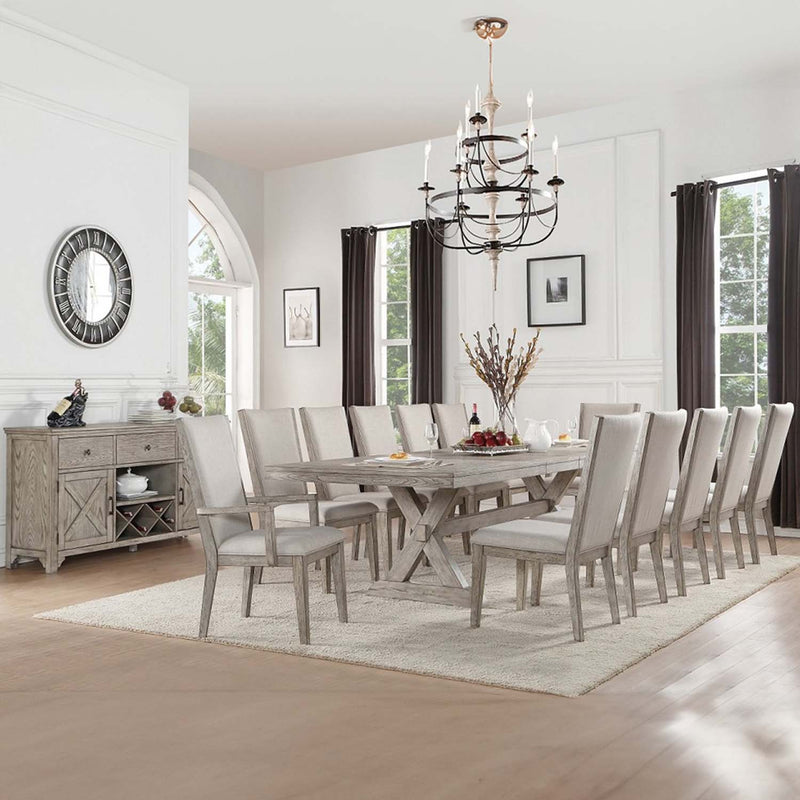 Rocky 66" Server, Gray Oak Finish Acme