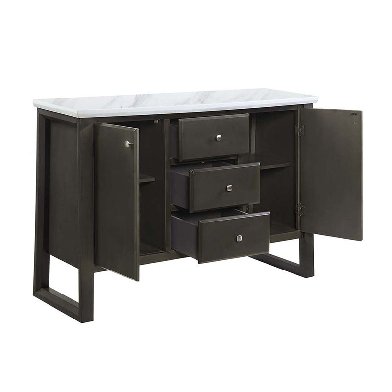 Madan 54" Server, Gray Oak Finish Acme