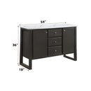 Madan 54" Server, Gray Oak Finish Acme