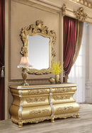 Seville 75" Server, Gold Finish Acme