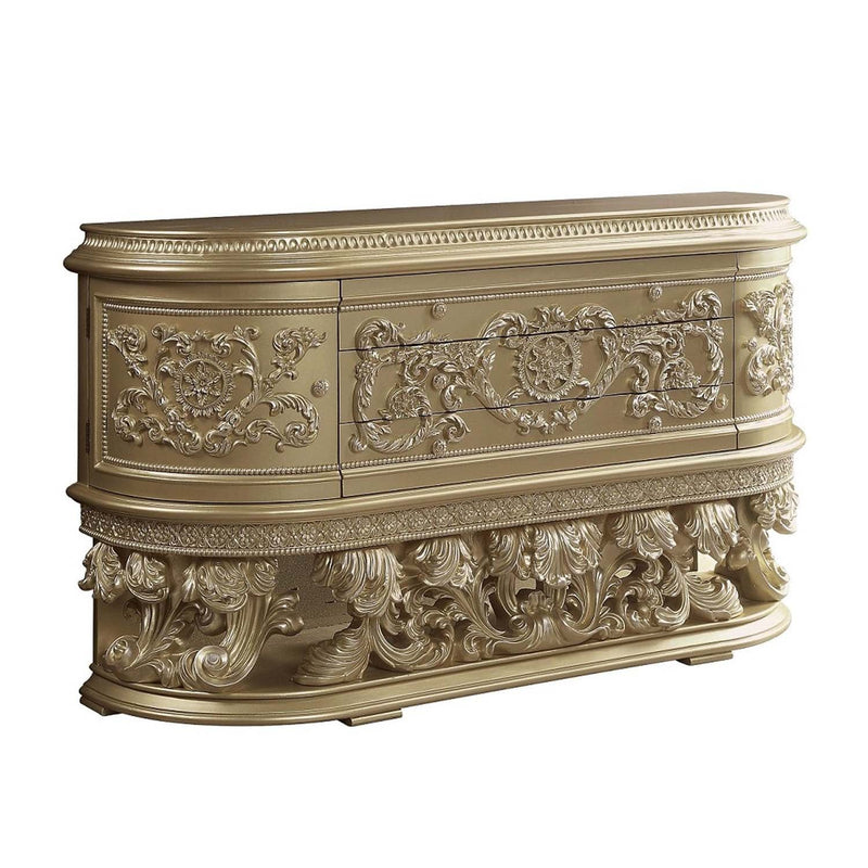 Vatican 73" Server, Champagne Silver Finish Acme