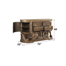 Constantine 72" Server, Brown & Gold Finish Acme