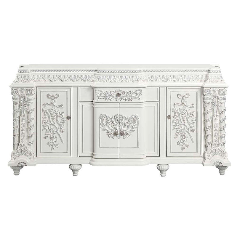 Vanaheim 81" Server, Antique White Finish Acme