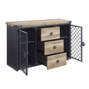 Edina 50" Server, Oak & Sandy Black Finish Acme