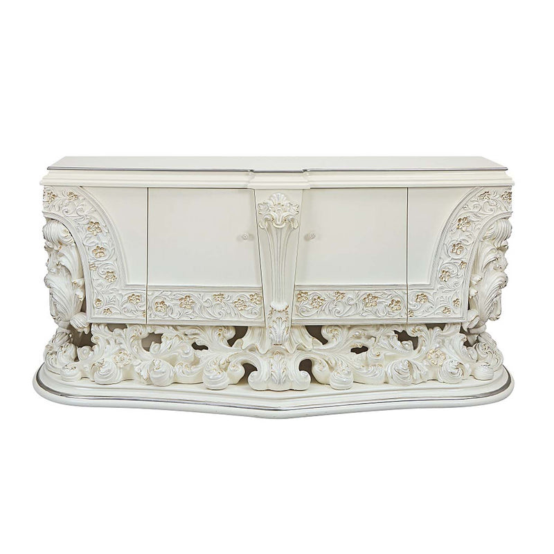 Adara 82" Server, Antique White Finish Acme