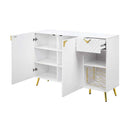Gaines 54" Server, White High Gloss Finish Acme