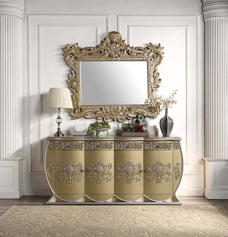 Bernadette 76" Server, Gold Finish Acme
