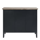 Zudora 47" Server, Antique Oak & Sandy Black Finish Acme