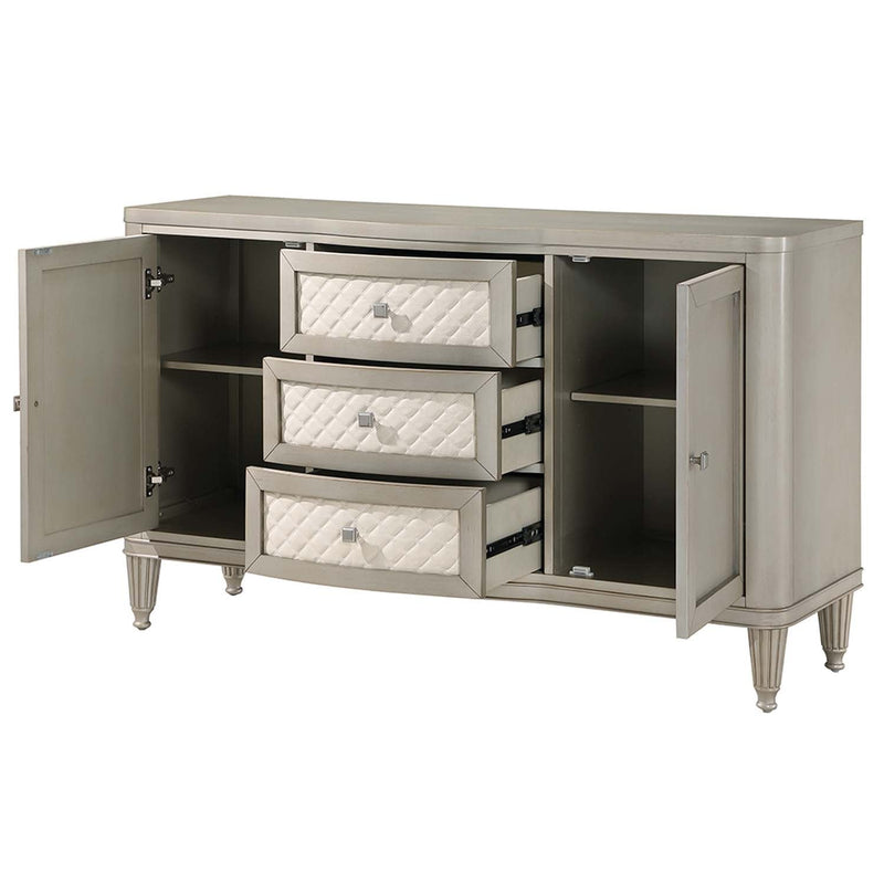 Kasa 56" Server, Champagne Finish Acme