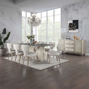 Kasa 56" Server, Champagne Finish Acme