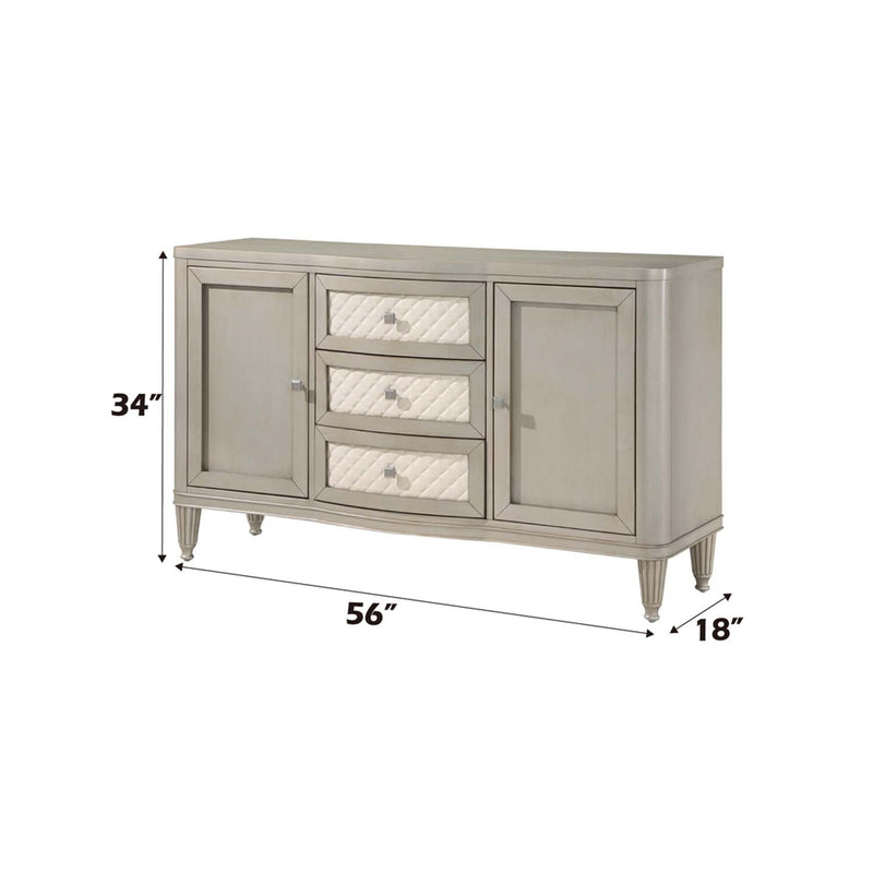Kasa 56" Server, Champagne Finish Acme