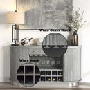 Adalynn 65" Server, Weathered Gray Oak Finish Acme