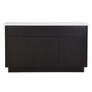 Jaramillo 58" Server, Engineering Marble Top & Black Finish Acme