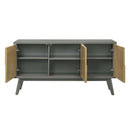 Blayde 59" Server, Light Gray & Natural Finish Acme