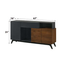 Destin 67" Server, Walnut Finish Acme