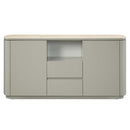 Ingram 65" Server, Ceramic Top & Light Gray Finish Acme