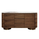 Willene 63" Server, Ceramic Top & Walnut Finish Acme