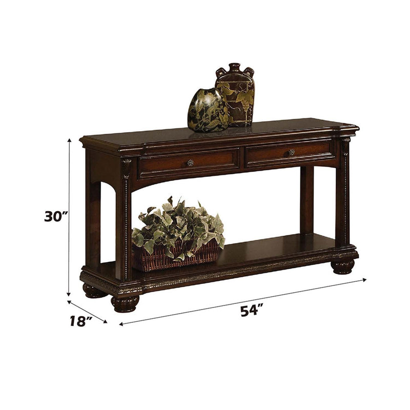 Anondale 54" Sofa Table, Cherry Finish Acme