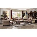 Mehadi 88" Sofa w/8 Pillows, Velvet & Walnut Finish Acme
