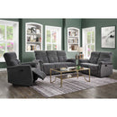 Treyton 76" Motion Sofa, Gray Chenille Acme