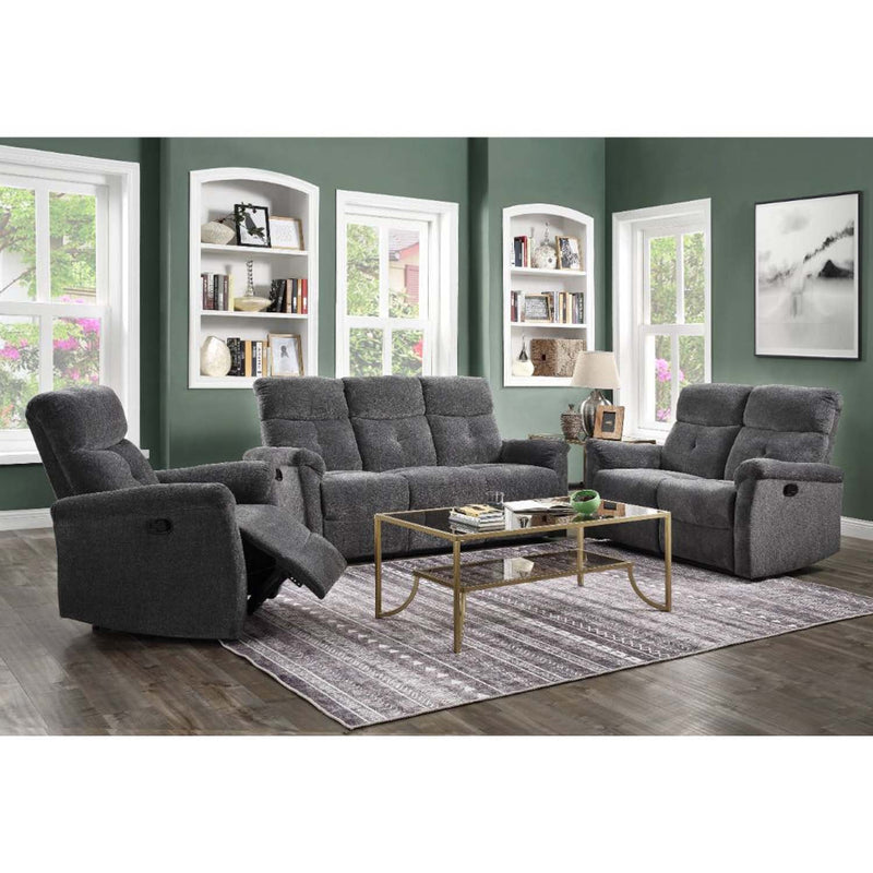 Treyton 76" Motion Sofa, Gray Chenille Acme