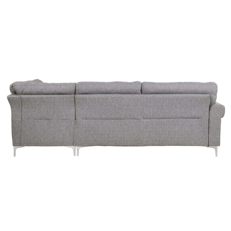 Melvyn 100" Sectional Sofa, Gray Fabric Acme
