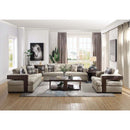 Olwen Power Motion Sectional Sofa, Mocha Nubuck Acme